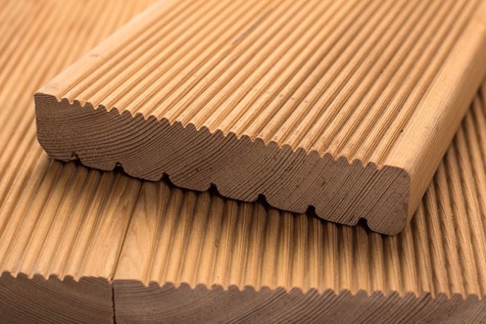 Террасная доска лиственница 27*142 мм, сорт Д